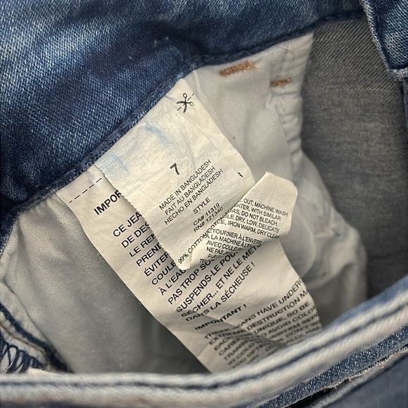 ❤️ GARAGE Distressed Blue Women's Jeans Size 7 - Picture 5 of 5